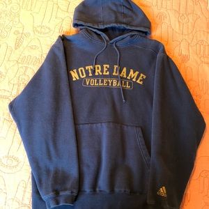 VTG women’s Adidas Notre Dame Volleyball hoodie